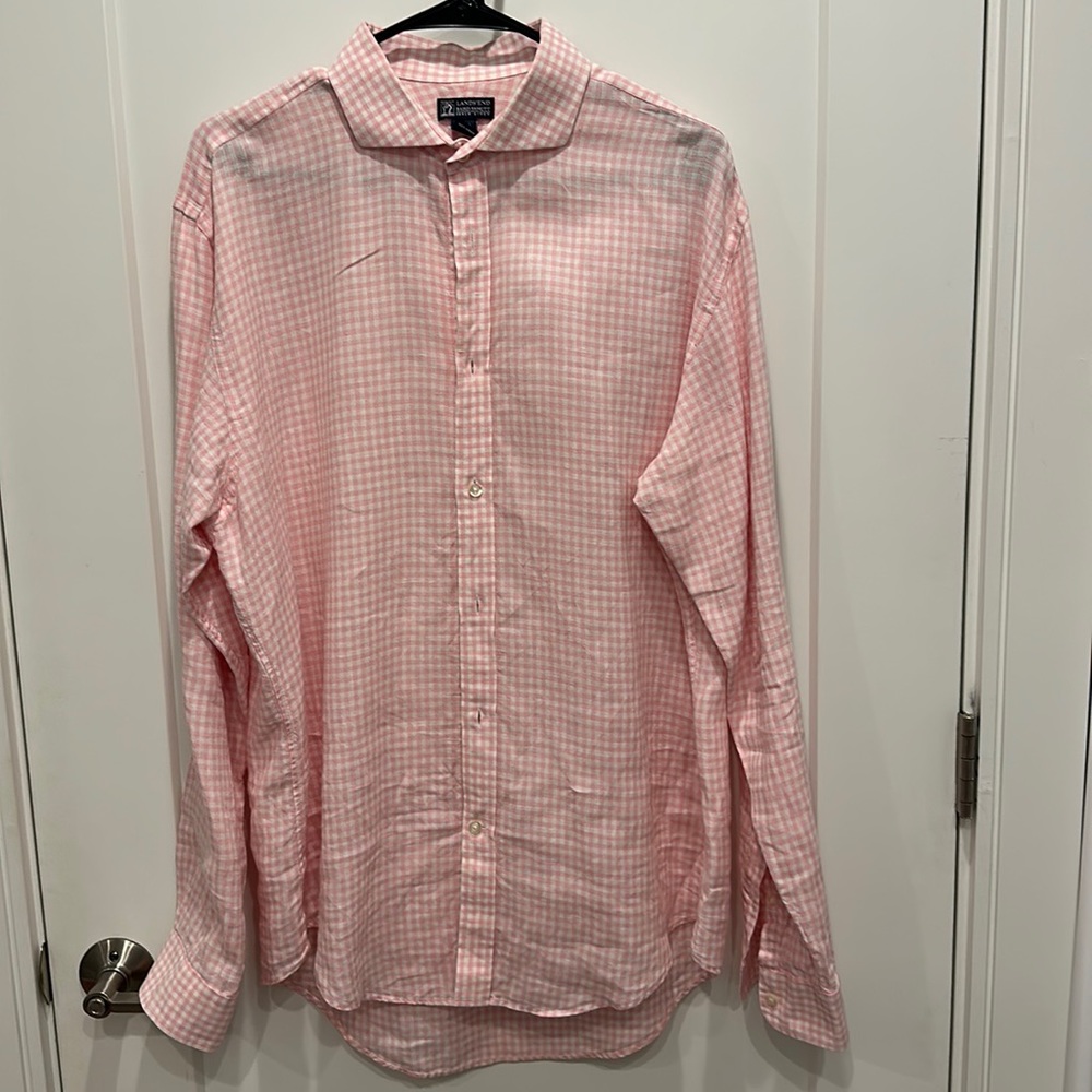 Lands end linen button down shirt  - tailored fit